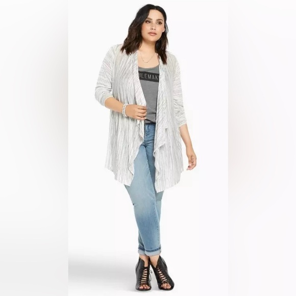 Torrid Space Dye Drape Cardigan in Size 3X - Picture 1 of 11